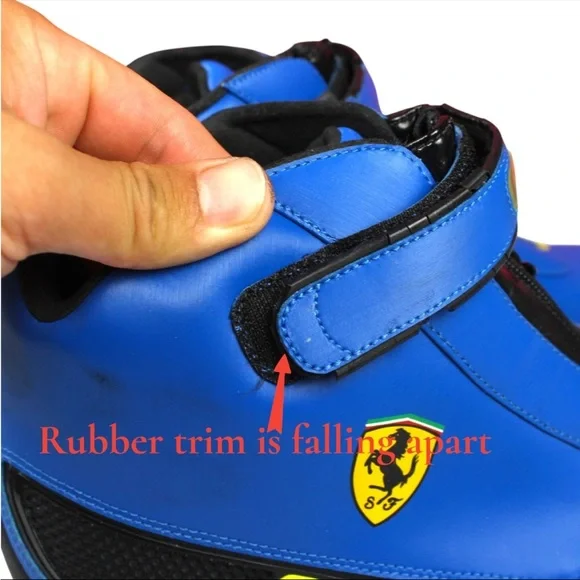 Super Rare Ferrari x Adidas Originals Diving Shoes Mens 9 Blue Sample Shoe Flaw RARE GEMS Adidas D.O.N. Issue 3 Donovan Mitchell Mens  main image 4